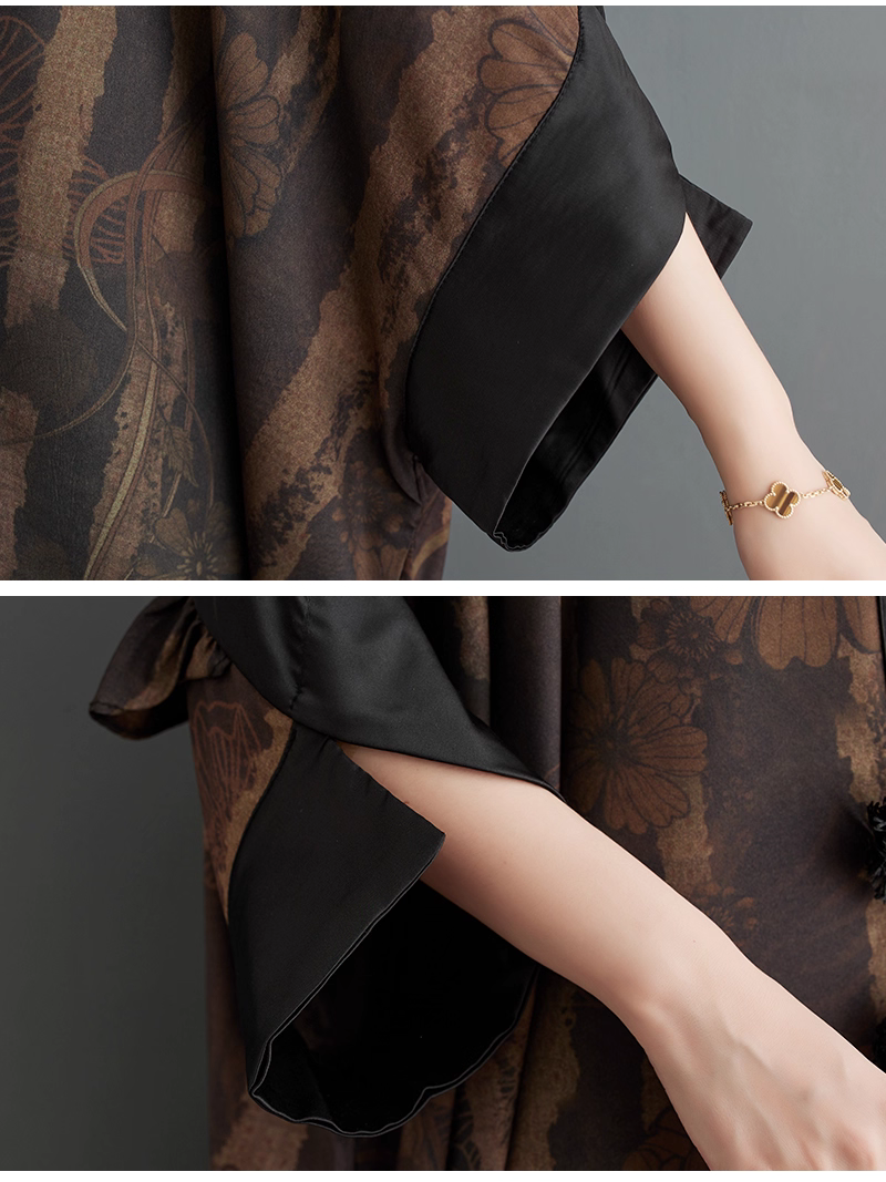Artisanal Kimono Coat with Frog Closures, Oversized Cocoon Silhouette, Elegant Draped Layers