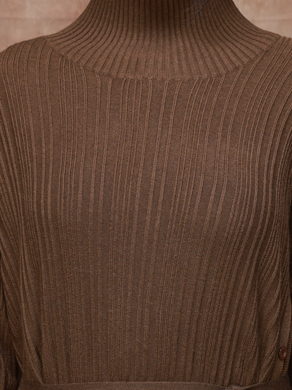 Women Collar A-Line Dress 