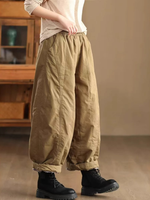 Femmes à la mode élastique d'hiver à la taille chaude du harem