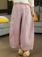 Breezy Confidence Wide-Leg Pants — Cotton Linen Ease for Every Day