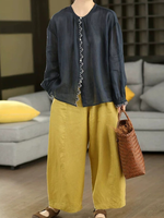 Breezy Confidence Wide-Leg Pants — Cotton Linen Ease for Every Day