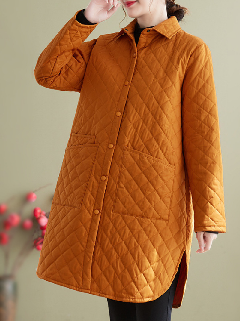 women's Orange Coat