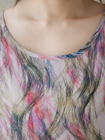 Sunlit Weekend Ease — Cotton Linen Dress with Flowy, Artful Drape