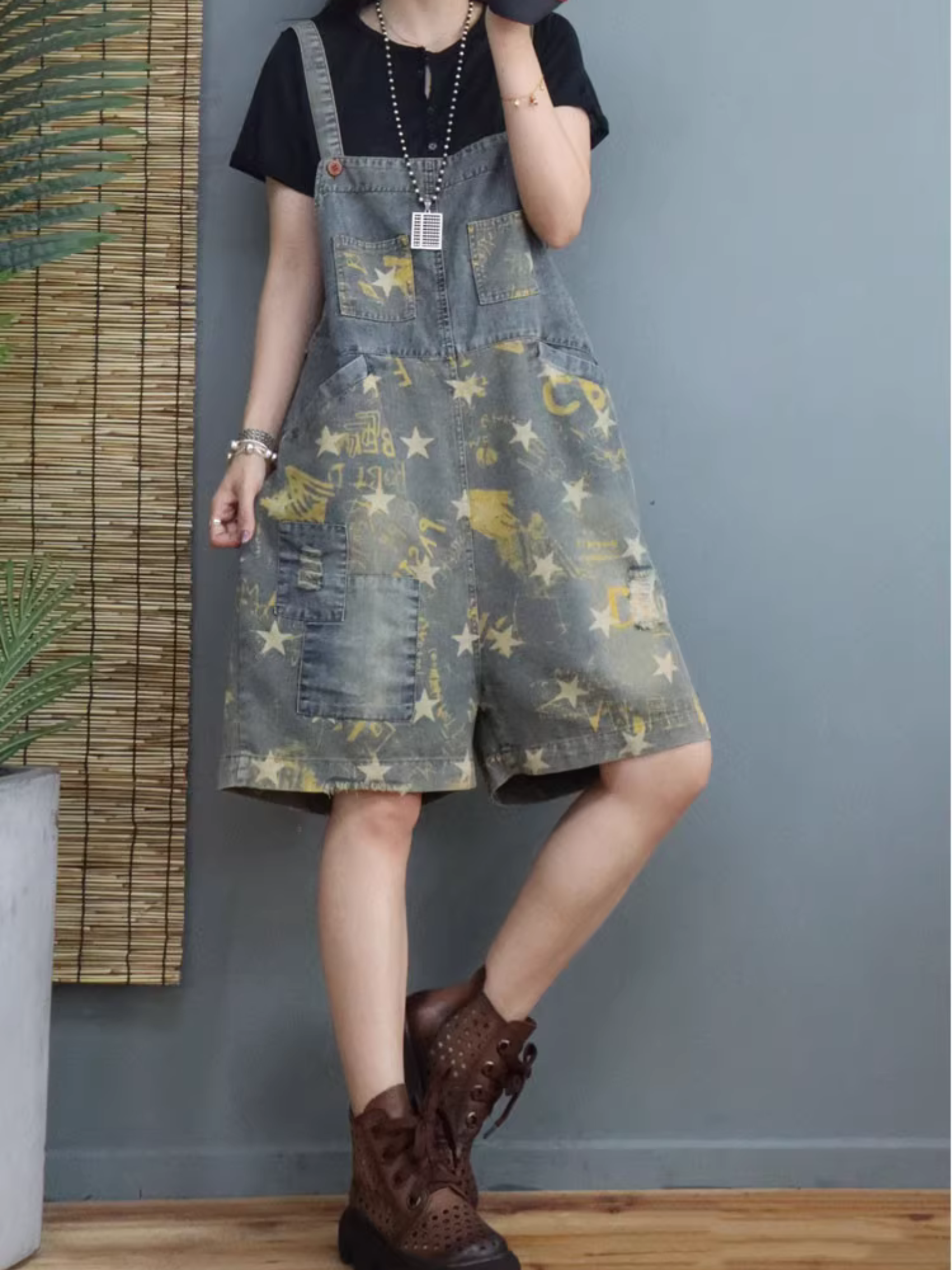 Women's Blue Deium Dungaree