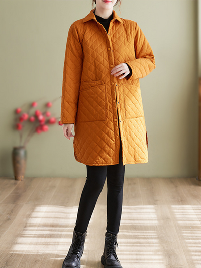 Women's Winter Collection Front Large Pockets Coat