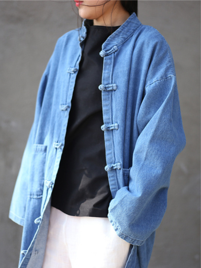 Everyday Confidence Duster Coat — Soft Denim Layer With Effortless Fit