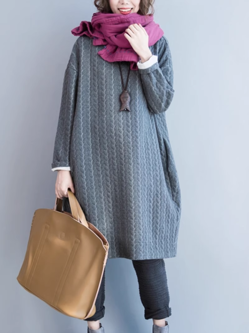 Women's Gray Sweater Shirt