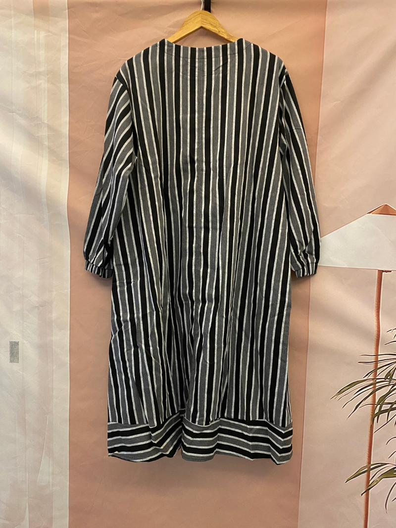 Robe A-Line Spring & Automne Striped Striped Striped A-Line pour femmes