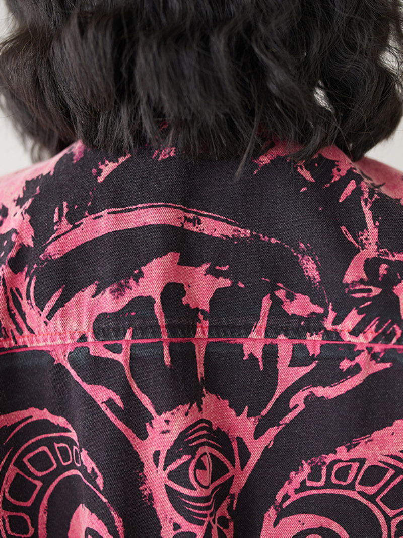 Women's Printed Loose Dungaree 