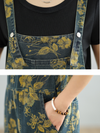 Women's Comfortable Pocket Printed Style Dungaree