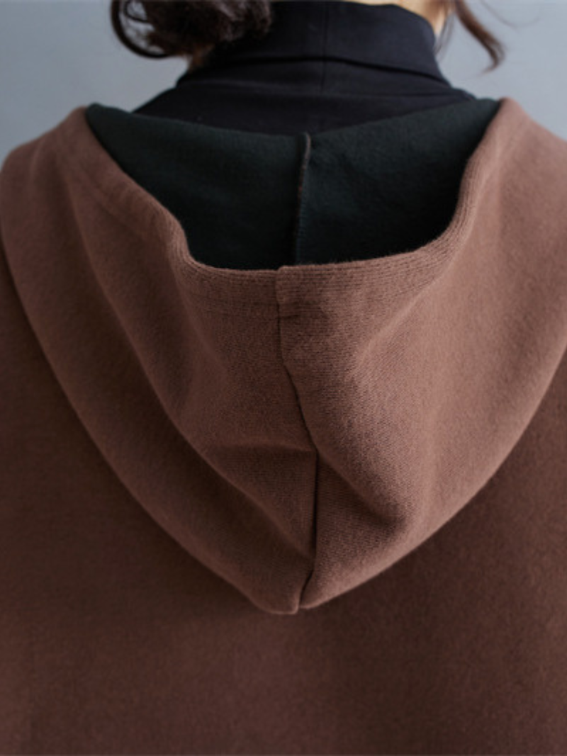 Pull à capuche à usage quotidien confortable des femmes