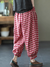 Women's Casual or Semi-formal wear Plaid  Bottom