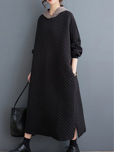 Women's Trendy & Casual wear Hooded A-Line Dress