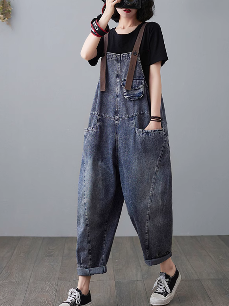 Women's Pocket Style Dungarees