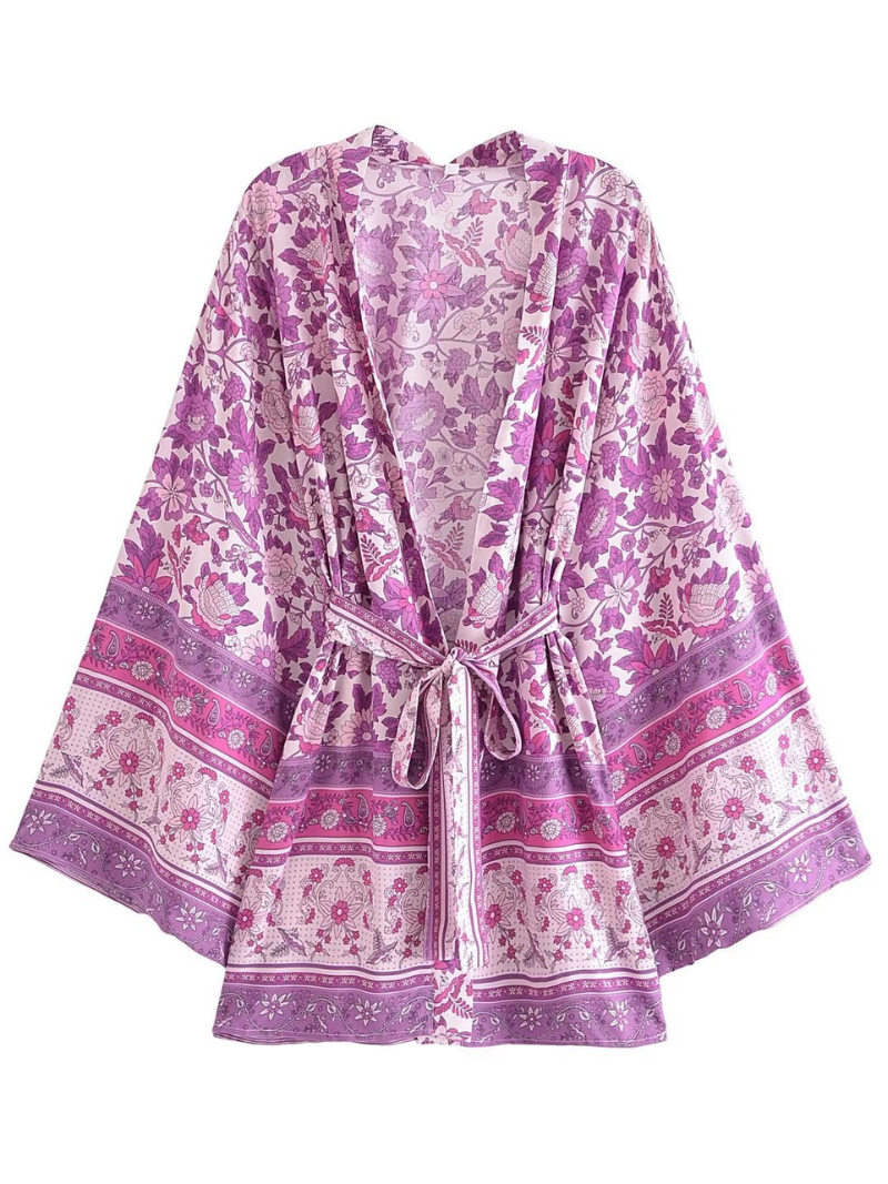 Women's Purple Kimono Jacket