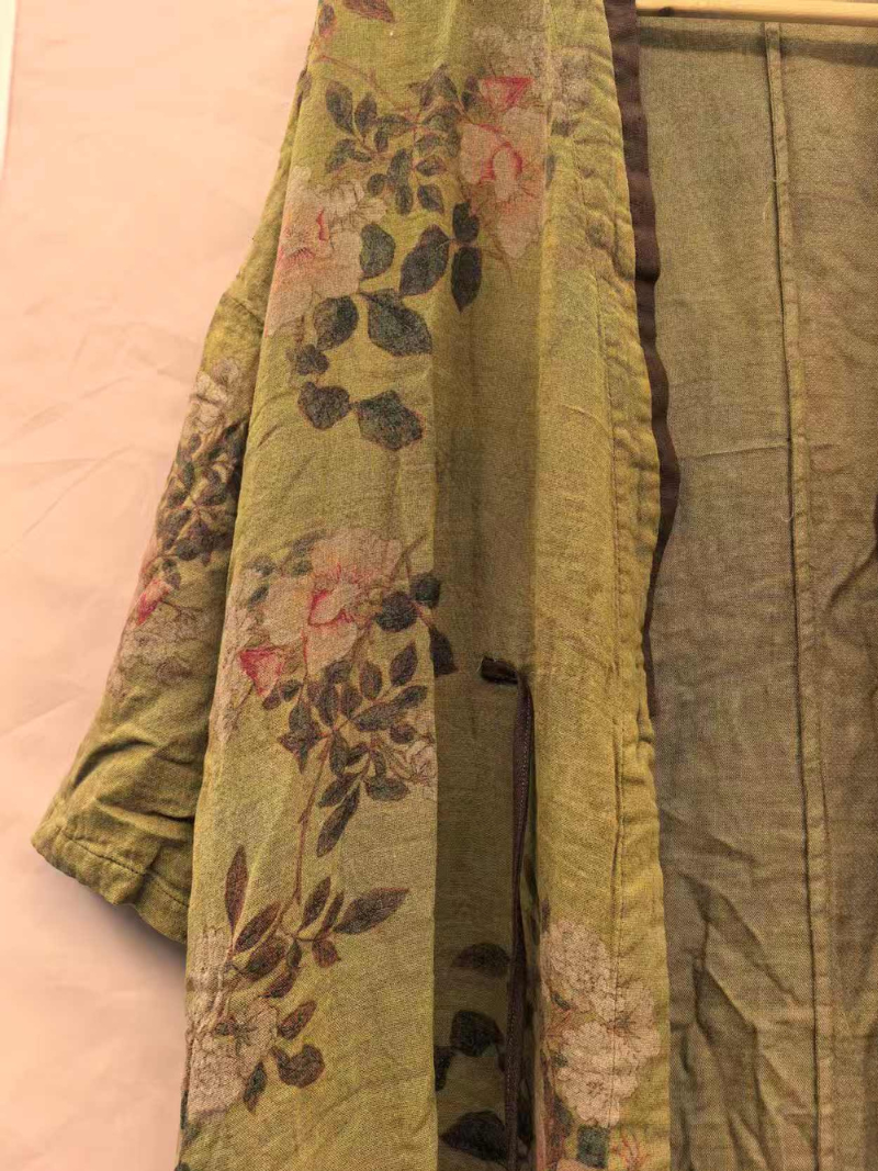 Cooles und bequemes, bedrucktes, lockeres Cardigan-Kleid für den Sommer für Damen