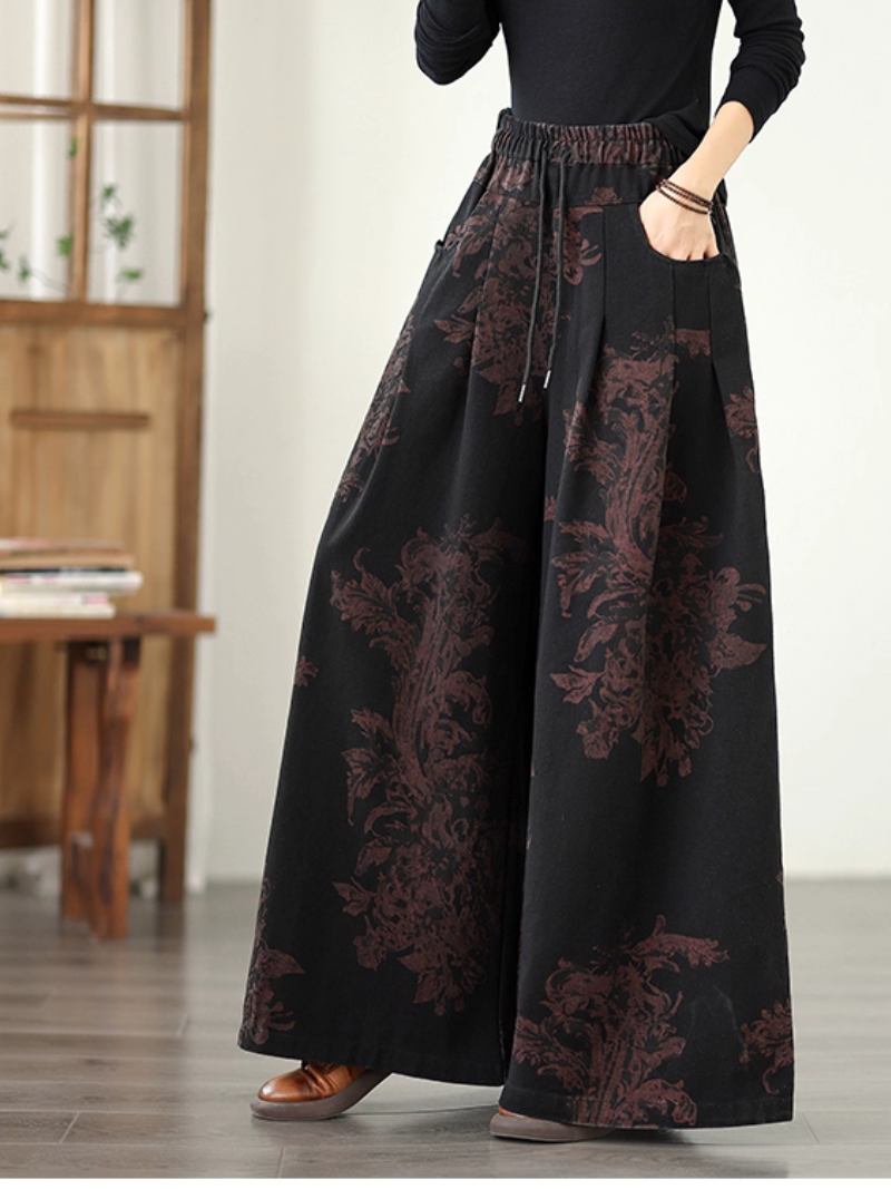 Lumière d'été pour femmes et fond lâche imprimé pour femmes