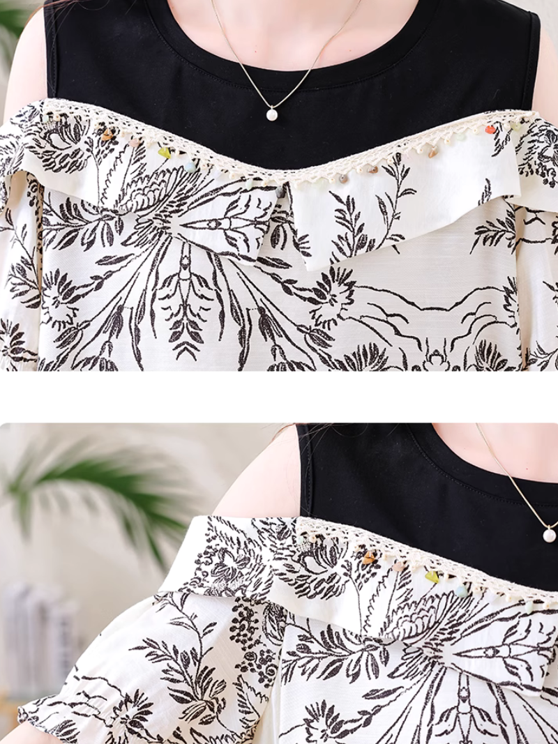 Women's Fashionable & Comfortable Printed Loose Top