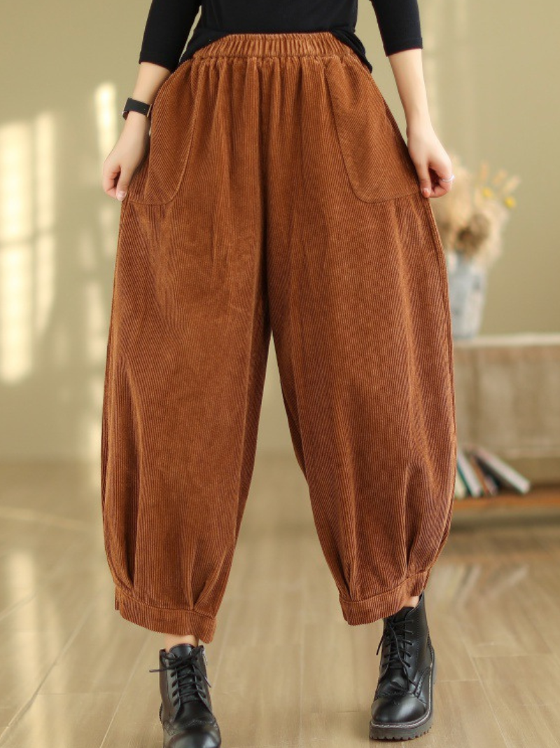 سروال حريم فضفاض أنيق بدون مجهود للنساء