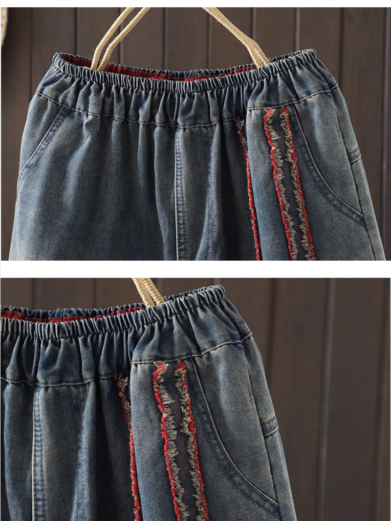 Patchwork de bord élégant d'été pour femmes en bas en vrac