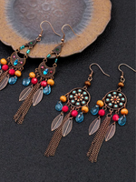 Boucles d'oreilles rétro Crystal Sparkle pour femmes