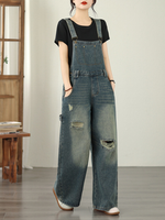 Weekend Confidence One-Piece — Relaxed Denim Overalls with Flattering Lantern Legs