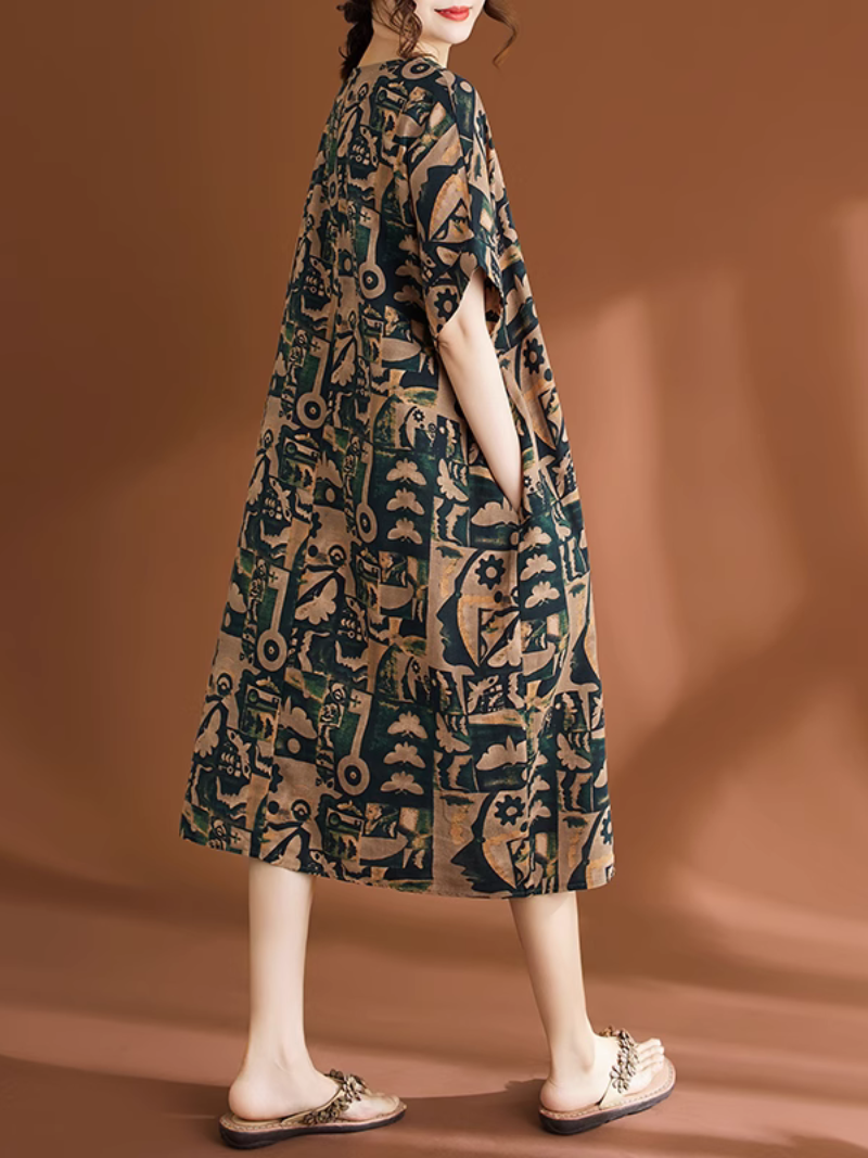 Flowing summer midi dress