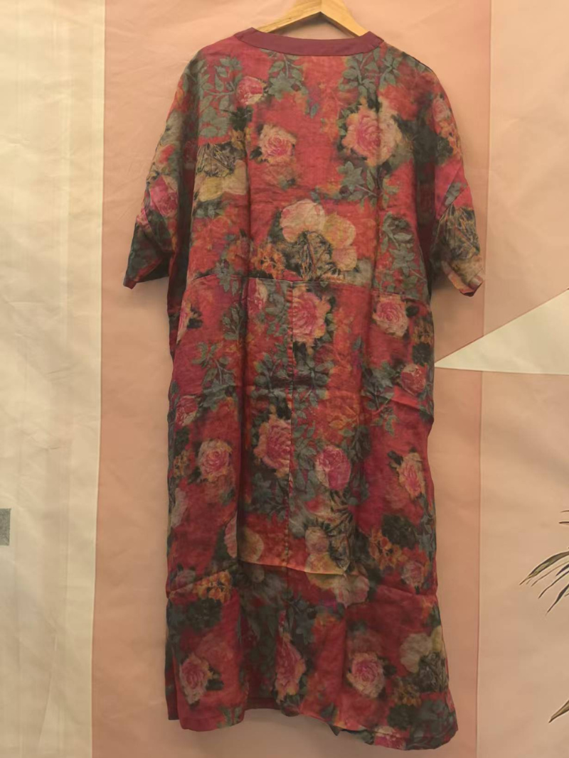 Robe imprimée élégante élégante d'été pour femmes