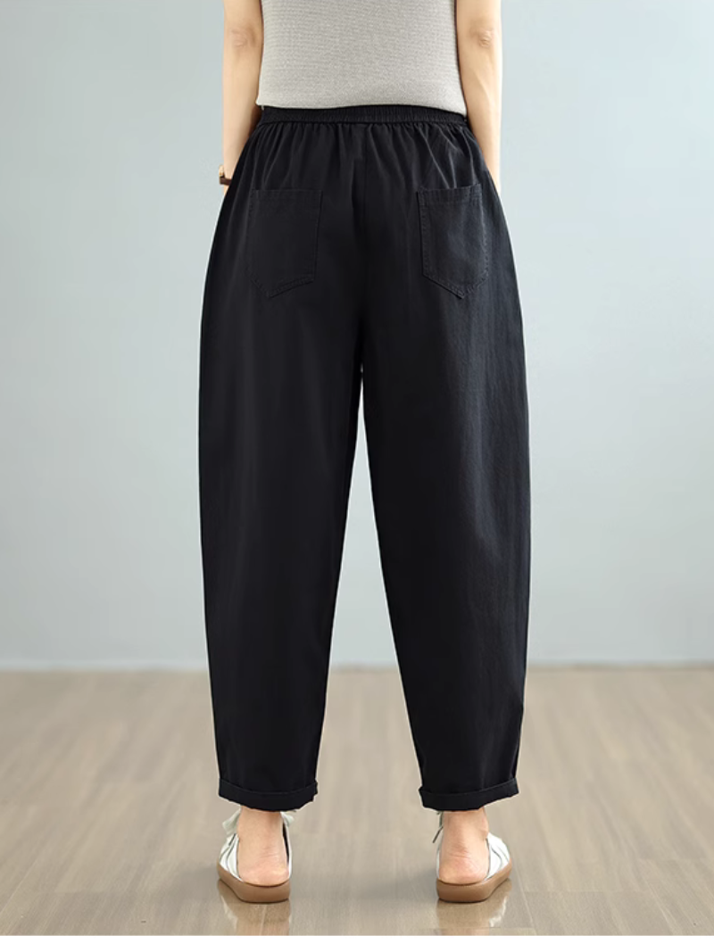 Women's Loose  Black Trouser 