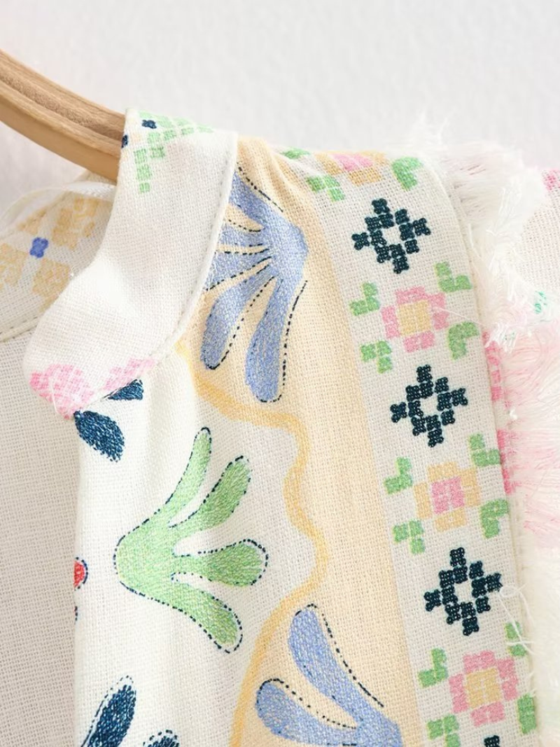 Women's Collar Printed Dress