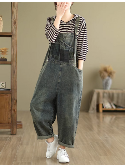 Women's High Waist Dungaree