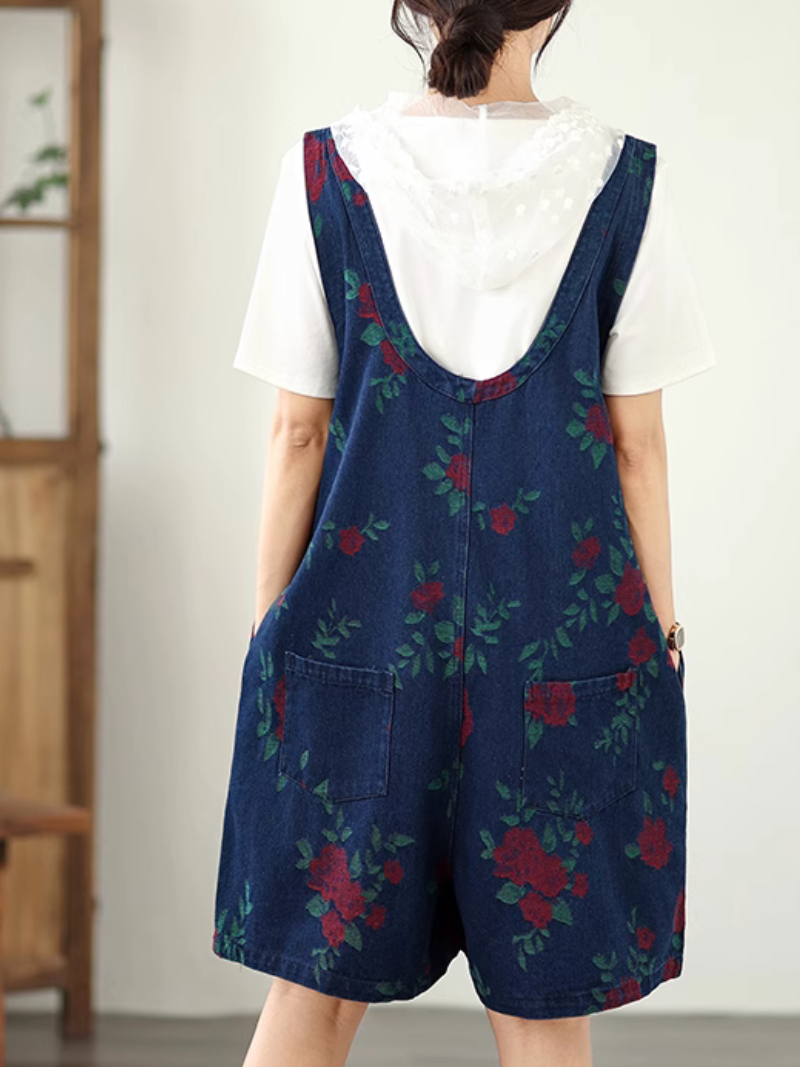 Women's PRINTED Dungaree 