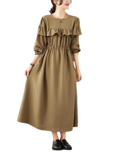 Women's Coffee A-line Dress