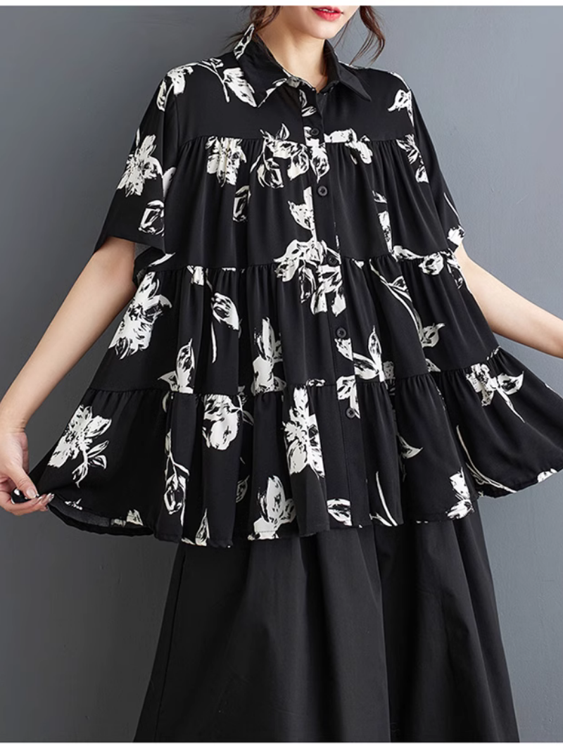 Stylish Women's Casual Button Up Shirt 