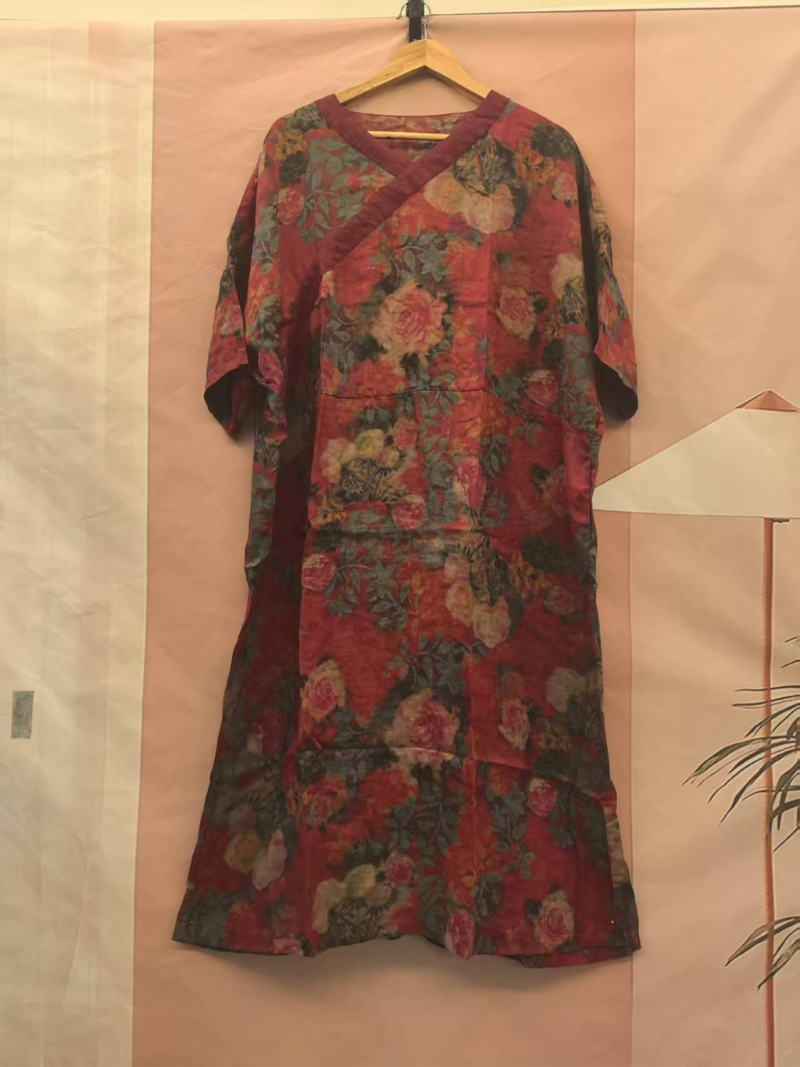 Robe imprimée élégante élégante d'été pour femmes
