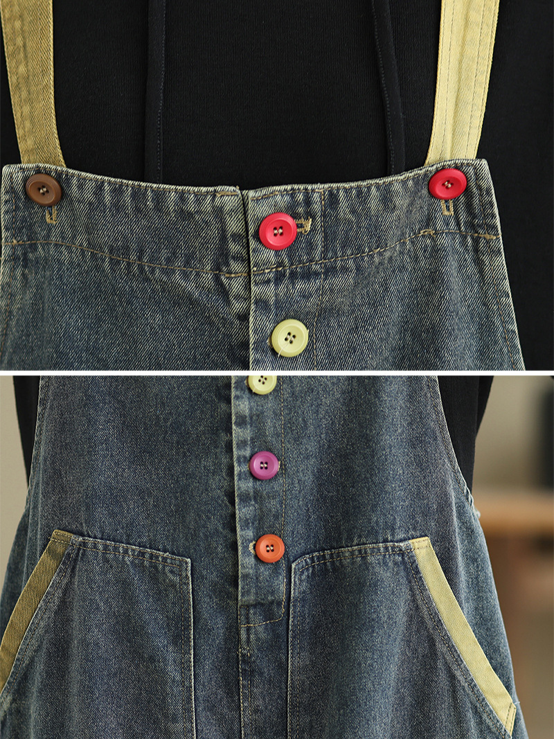 Comfy Women's Summer Sleeveless Baggy Dungarees | Eva Trends