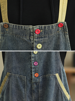 Comfy Women's Summer Sleeveless Baggy Dungarees | Eva Trends
