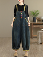 Comfy Women's Summer Sleeveless Baggy Dungarees | Eva Trends