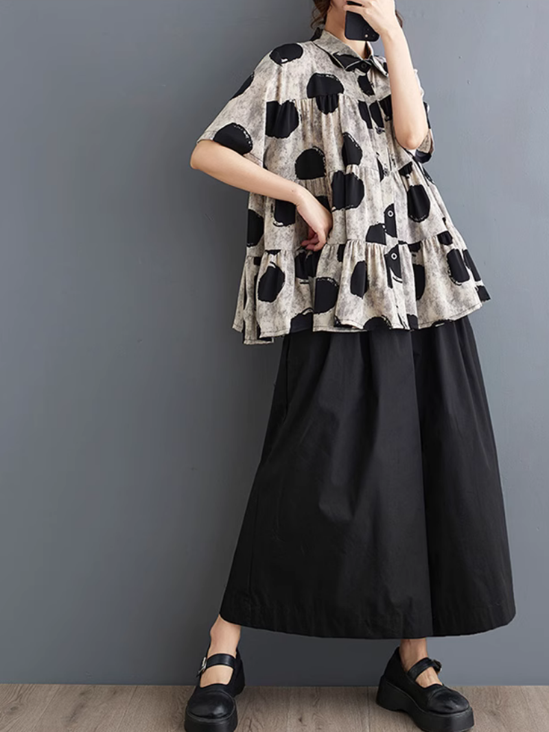 Trendy Women's Button Up Shirt 