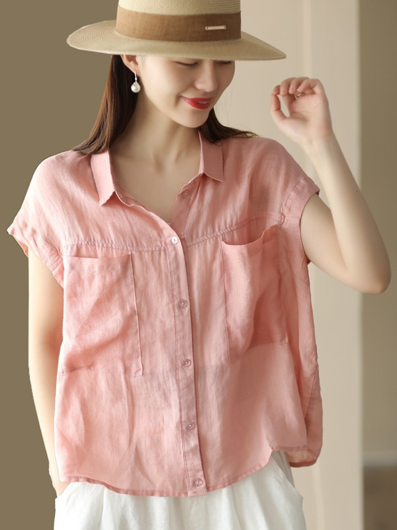 Women's Pink Loose Top 
