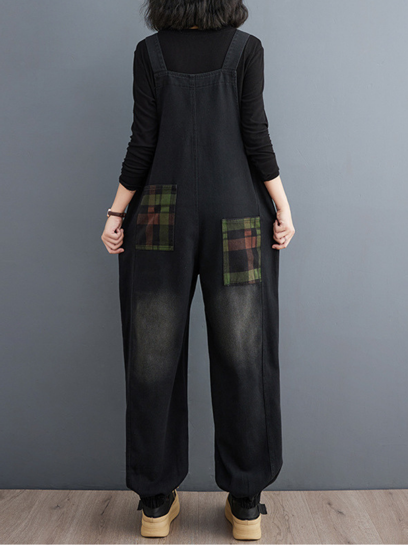women's Back Pockets Dungaree