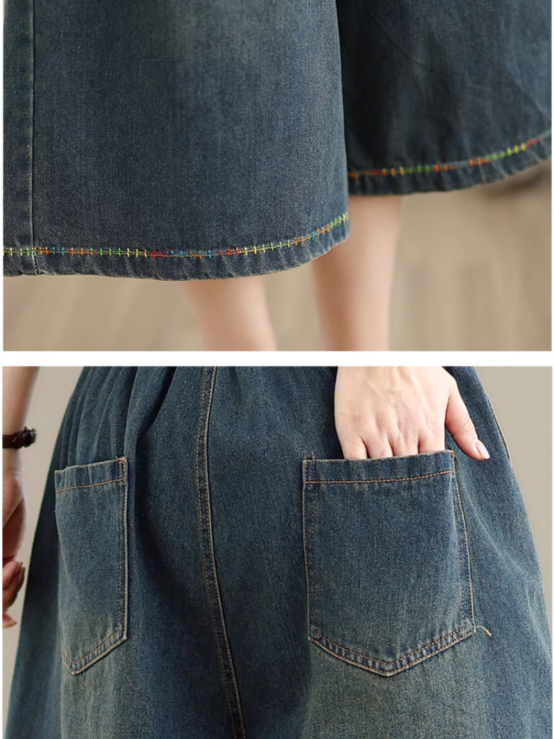 Bouton de poches à la mode à la mode des femmes en bas