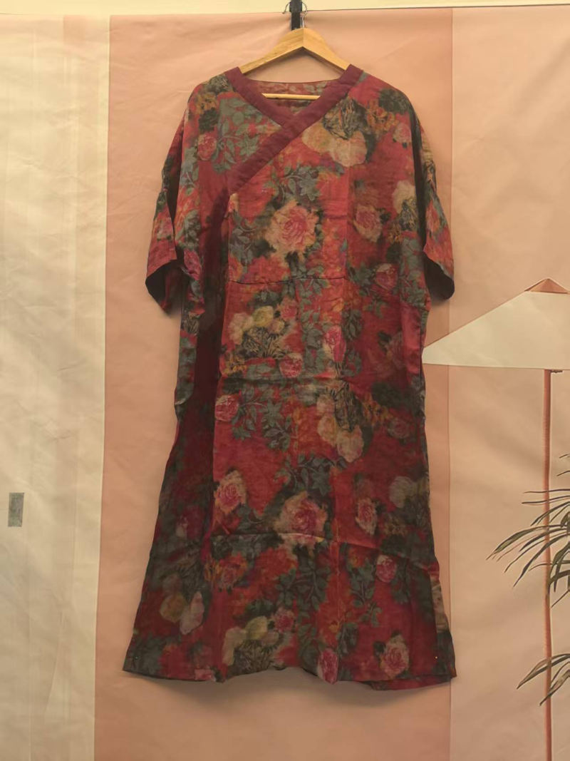 Robe imprimée élégante élégante d'été pour femmes