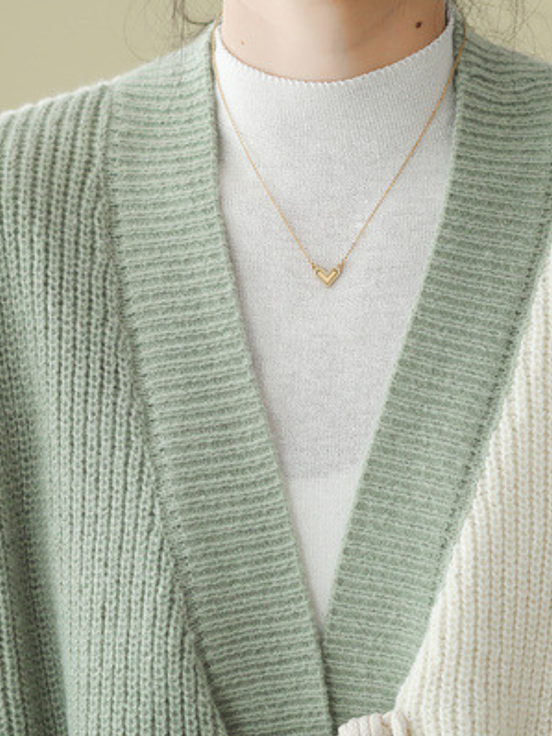 Women's Green Cardigan