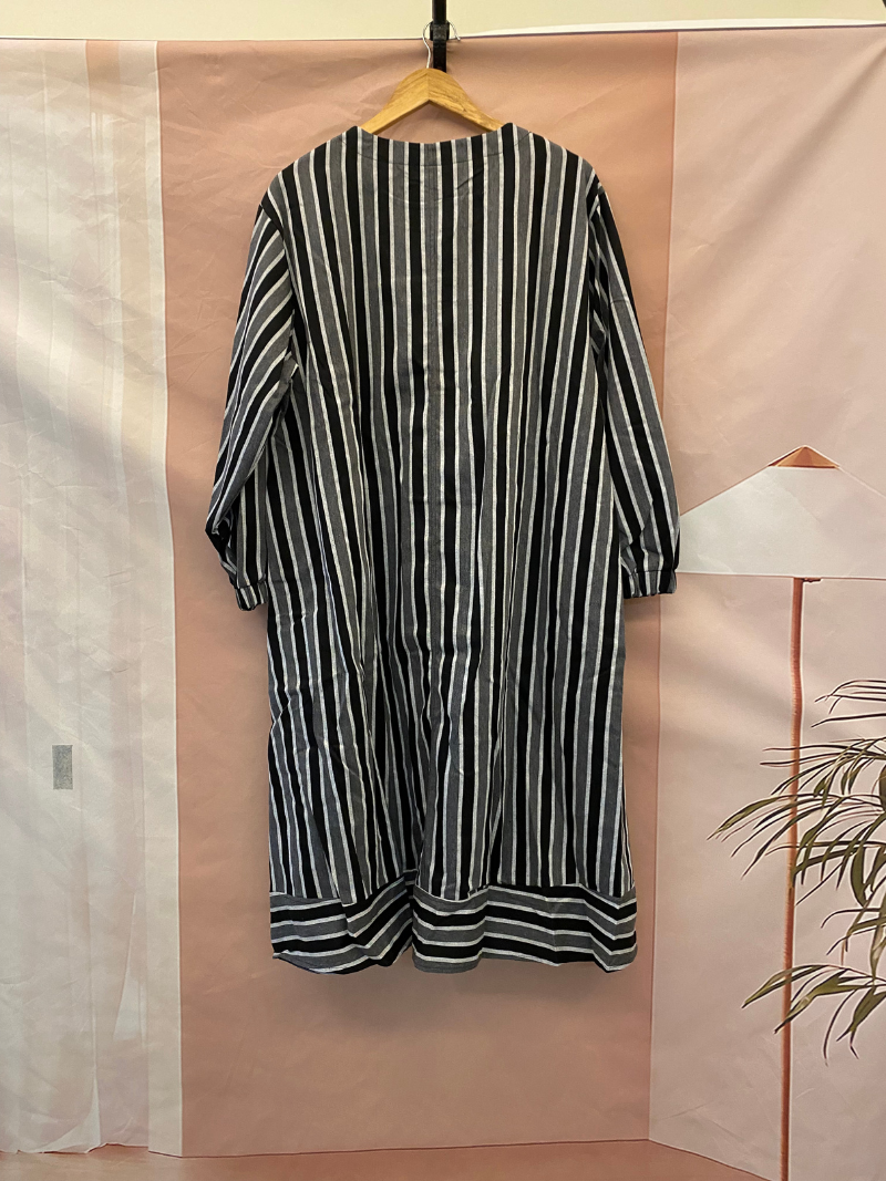 Robe A-Line Spring & Automne Striped Striped Striped A-Line pour femmes
