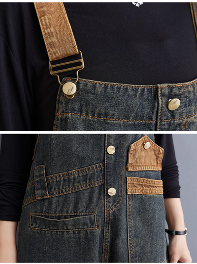 Women's Button-up Dungaree