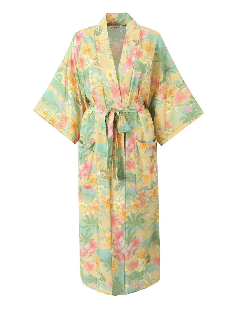 Women's Yellow Kimono Jacket