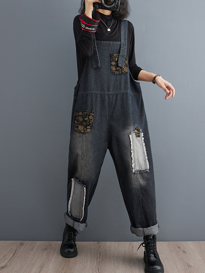 Women's High Waist Dungarees