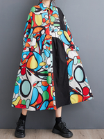 Women's White A-Line Shirt Dress