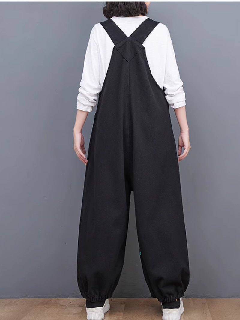 Salopette d'élégante salopette d'imprimé rétro de taille pour femmes